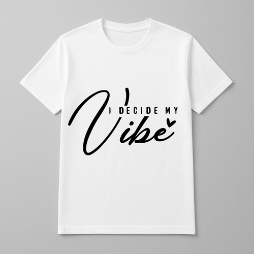 I DECIDE MY VIBE - Unisex Cotton T-Shirt